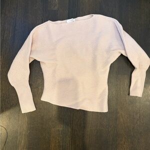 INTERMIX Soft Blush Crew Neck Sweater